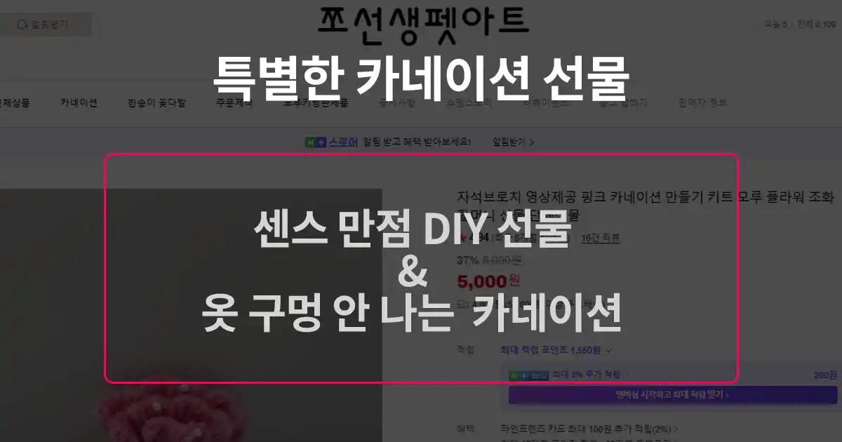 어버이날 선물 추천, 옷 손상 없는 모루 카네이션 자석 브로치 DIY 제작 후기(feat. 쪼선생 펫아트)