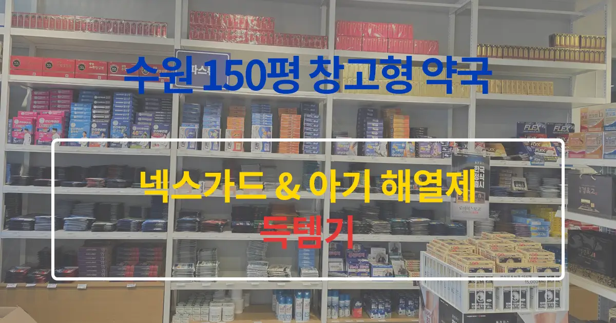 수원 인계동 창고형 대형약국 가격 비교: 넥스가드부터 아기 해열제까지 득템 후기